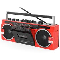 Sistema de alto-falantes bidirecionais Boombox Audiobox RXC-25BT Retrobox vermelho
