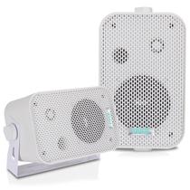 Sistema de alto-falantes externos Pyle Home PDWR30W 3,5 polegadas - branco