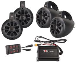 Sistema de alto-falantes NOAM NUTV4 Quad 4 canais Bluetooth marinho