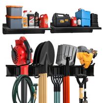 Sistema de armazenamento de parede TIDYME Heavy-Duty Garage com kit de 10 peças