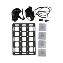 Sistema De Armazenamento Lateral Tático Para Motocicleta Com Painel Molle Em ABS, Instalação