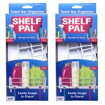 Sistema de armazenamento para banheiro Zoya Shelf Pal, kit com 2