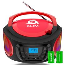 Sistema de Áudio Portátil KLIM Boombox - com Rádio FM, CD e Bluetooth Sistema de Áudio Portátil KLIM Boombox - com Rádio FM, CD e Bluetooth