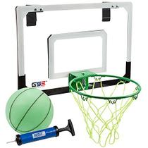 Sistema de backboard de basquete pro-the-door com basquete & bomba para casa & office, jogo de basquete indoor definir presentes para crianças e adultos