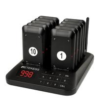 Sistema de Buscapersonas Vibratorio Retekess TD157 con 10 Buscapersonas y Alcance de 400 m