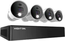 Sistema de câmera de segurança doméstica Night Owl 8CH com 4 câmeras UHD 4K Sistema de câmera de segurança doméstica Night Owl 8CH com 4 câmeras UHD 4K