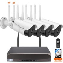 Sistema de câmera de segurança sem fio WEILAILIFE 3.0MP 2TB 90ft Sistema de câmera de segurança sem fio WEILAILIFE 3.0MP 2TB 90ft