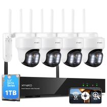 Sistema de câmera de segurança XMarto 10X Zoom WiFi6 4K NVR 4x 6MP