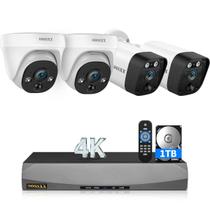Sistema de Câmeras de Segurança OOSSXX 4K PoE com Áudio Bidirecional e Detecção AI PIR Sistema de Câmeras de Segurança OOSSXX 4K PoE com Áudio Bidirecional e Detecção AI PIR
