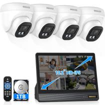Sistema de Câmeras de Segurança OOSSXX 4K PoE Monitor de 10" 4 Canais 1TB Sistema de Câmeras de Segurança OOSSXX 4K PoE Monitor de 10" 4 Canais 1TB