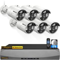 Sistema de Câmeras de Segurança OOSSXX 5MP 2.7K PoE com Detecção por IA Sistema de Câmeras de Segurança OOSSXX 5MP 2.7K PoE com Detecção por IA
