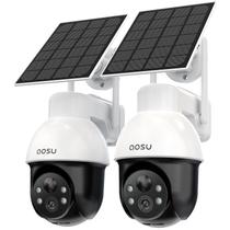 Sistema de câmeras de segurança solar AOSU 3K/5MP Wireless, pacote com 2