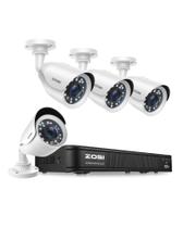 Sistema de Câmeras de Segurança ZOSI 5MP-Lite DVR de 8 Canais 1080p Sistema de Câmeras de Segurança ZOSI 5MP-Lite DVR de 8 Canais 1080p