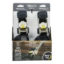 Sistema de catraca Cargo Strap Nite Ize CamJam, 1000 libras, pacote com 2