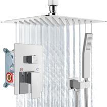 Sistema de chuveiro Aolemi Ceiling Mount Rain com cromo portátil Sistema de chuveiro Aolemi Ceiling Mount Rain com cromo portátil
