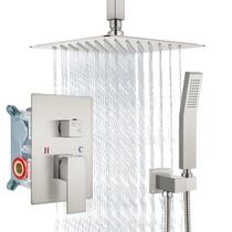 Sistema de chuveiro Aolemi Ceiling Mount Rain com escova portátil