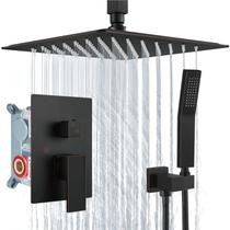 Sistema de chuveiro Aolemi Ceiling Mount Rain com óleo portátil Bronze Sistema de chuveiro Aolemi Ceiling Mount Rain com óleo portátil Bronze