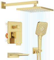 Sistema de chuveiro Gabrylly com bico de banheira de alta pressão de 10" Rain Sistema de chuveiro Gabrylly com bico de banheira de alta pressão de 10" Rain