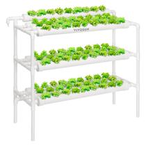 Sistema de cultivo hidropônico VIVOSUN 90 Sites, 3 camadas, tubos de 79 cm