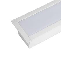 Sistema de embutir linear garbo branco text 1m