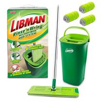 Sistema de esfregões e baldes de microfibra Libman Rinse 'n Wring