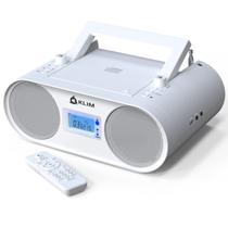 Sistema de Estéreo Integrado KLIM Boombox Reproductor de CD Blanco Sistema de Estéreo Integrado KLIM Boombox Reproductor de CD Blanco