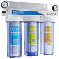 Sistema de filtragem de água Max Water 3 Stage WH-SC10 para toda a casa