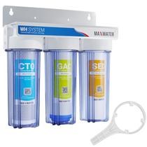 Sistema de filtragem de água Max Water 3 Stage Whole House