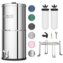 Sistema de filtro de água Purewell de 3 estágios com 2 filtros cerâmicos Sistema de filtro de água Purewell de 3 estágios com 2 filtros cerâmicos