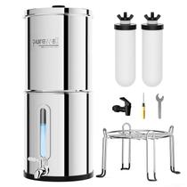 Sistema de filtro de água Purewell PW-KST em aço inoxidável de 3 estágios Sistema de filtro de água Purewell PW-KST em aço inoxidável de 3 estágios