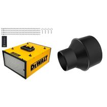 Sistema de filtro de ar DEWALT DWXAF101, 3 velocidades e redutor de mangueira