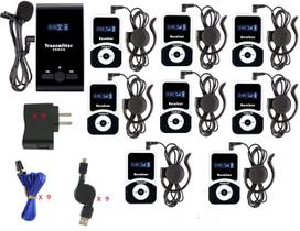Sistema de guia turístico sem fio EXMAX ATG-100T, alcance de 110V 20-30m Sistema de guia turístico sem fio EXMAX ATG-100T, alcance de 110V 20-30m