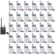 Sistema de Guia Turístico Sem Fio EXMAX E108 1 Tx 30 Rx Branco