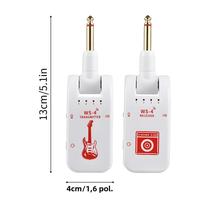 Sistema de Guitarra Sem Fio Recarregável 2.4G - Transmissor e Receptor para Guitarra Elétrica