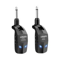 Sistema De Guitarra Sem Fio Recarregável LEKATO Transmissor Receptor WS-70 70 Canais 40M Áudio