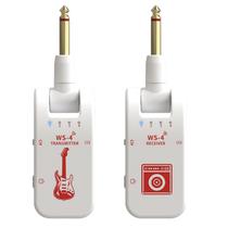 Sistema de guitarra sem fio Tiandirenhe 2,4 GHz 8 canais branco Sistema de guitarra sem fio Tiandirenhe 2,4 GHz 8 canais branco