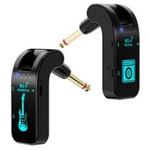 Sistema de guitarra sem fio Tiandirenhe 2,4 GHz 8 canais preto