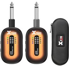 Sistema de guitarra sem fio Xvive A58 5,8 GHz com transmissor Sunburst Sistema de guitarra sem fio Xvive A58 5,8 GHz com transmissor Sunburst