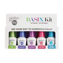 Sistema de imersão para unhas Gelish Dip Basix Kit, fácil e livre de odores