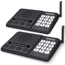 Sistema de intercomunicação sem fio GLCONN 10 canais com alcance de 1,1 milhas Sistema de intercomunicação sem fio GLCONN 10 canais com alcance de 1,1 milhas