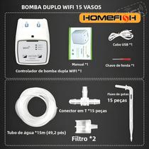 Sistema De Irrigação Automática Por Gotejamento Inteligente Com WiFi, Bomba Dupla, Temporizador E Sistema De Irrigação Automática Por Gotejamento Inteligente Com WiFi, Bomba Dupla, Temporizador E