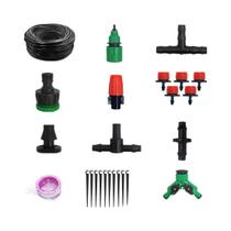Sistema de Irrigação por Gotejamento Automático - Kit para Jardim com Economia de Água Sistema de Irrigação por Gotejamento Automático - Kit para Jardim com Economia de Água