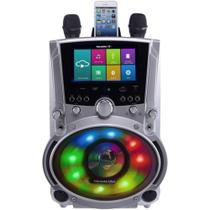 Sistema de karaokê Karaoke USA WK760 All-in-One Wi-Fi Silver Sistema de karaokê Karaoke USA WK760 All-in-One Wi-Fi Silver