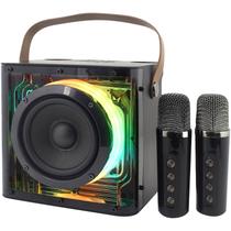 Sistema de Karaokê Portátil Magnavox MHT777 com 2 Microfones Sem Fio