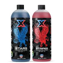 Sistema de lavagem automotiva sem toque Chem-X Stars + Stripes 946 ml Sistema de lavagem automotiva sem toque Chem-X Stars + Stripes 946 ml