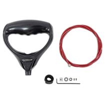 Sistema de liberação e elevação de substituição do motor elétrico T-H Marine G-FORCE Handle cinza pequeno preto Sistema de liberação e elevação de substituição do motor elétrico T-H Marine G-FORCE Handle cinza pequeno preto
