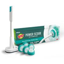 Sistema de limpeza de banheiros Scotch-Brite Power Scour com 5 almofadas