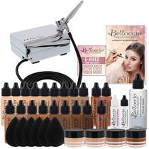 Sistema de maquiagem cosmética Airbrush Belloccio MASTER SET 17 Shades