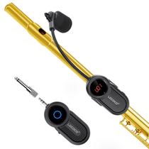 Sistema de microfone de flauta sem fio Lococo UHF 160 pés de alcance