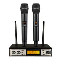 Sistema de Microfone Kadosh K-402M Sem Fio Dinâmico Cardioide Duplo UHF - K402M Sistema de Microfone Kadosh K-402M Sem Fio Dinâmico Cardioide Duplo UHF - K402M